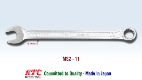 Cờ Lê Đầu Tròng KTC MS2-11 Size 11mm_Tròng Nghiêng Góc 15° - Sản Xuất Tại Nhật Bản