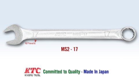 Cờ Lê Đầu Tròng KTC MS2-17 Size 17mm_Tròng Nghiêng Góc 15° - Sản Xuất Tại Nhật Bản