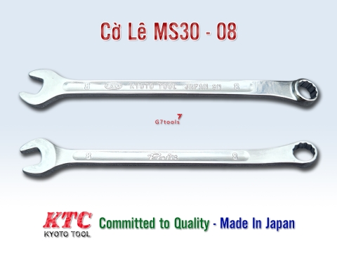 Cờ Lê Vòng Miệng KTC Kyoto Tool MS30-8 Profit Tool Size 8mm_Sản Xuất Tại Nhật Bản
