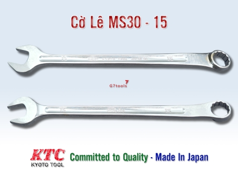 Cờ Lê Vòng Miệng KTC Kyoto Tool MS30-15 Profit Tool Size 15mm_Sản Xuất Tại Nhật Bản