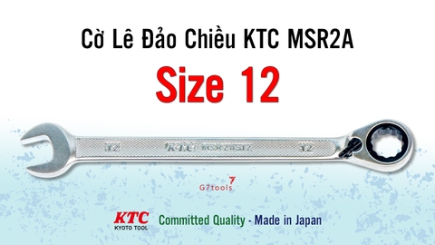 Cờ Lê Tròng Miệng Tự Động KTC MSR2A-12 Size 12mm - Đầu Nghiêng 13°