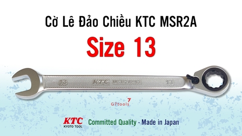 Cờ Lê Tròng Miệng Tự Động KTC MSR2A-13 Size 13mm - Đầu Nghiêng 13°