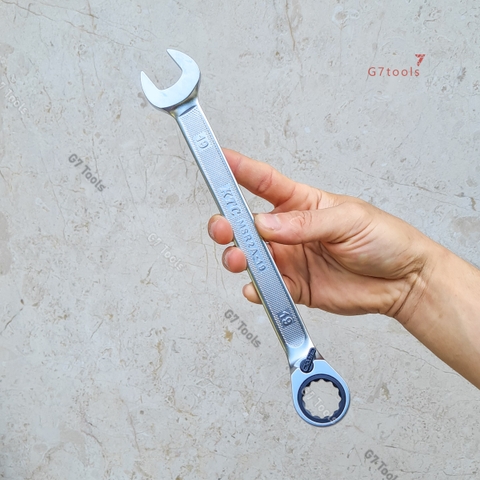 Cờ Lê Tròng Miệng Tự Động KTC MSR2A-19 Size 19mm