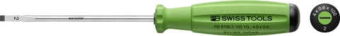 Tua Vít Swiss Grip Mũi Dẹp 4.0mm Dài 195mm PB 8100.2-100 YG_Màu Xanh Non