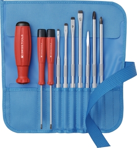 Bộ Tô Vít 10 Chi Tiết Trong Túi Cuộn Màu Xanh