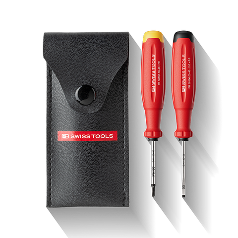 Cặp Tua Vít Nhỏ PB Swiss Tools Evo 38535 Túi Da