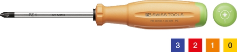 Tua Vít PB Swiss Tools RainBow SwissGrip Evo 38192 Mũi PZ 1