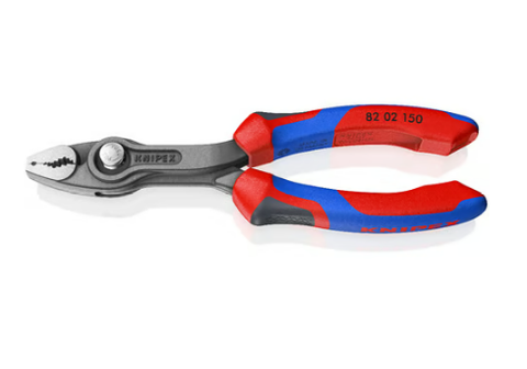 Kìm KNIPEX TwinGrip 82 02 150 Mở Ốc Gỉ Sét Ø 3–16 mm Tay cầm nhựa êm