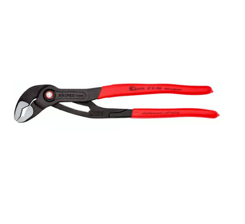 Knipex Quickset Cobra 87 21 300 Kìm Nước Mỏ Quạ Mở Đến Ø70mm Dài 300mm