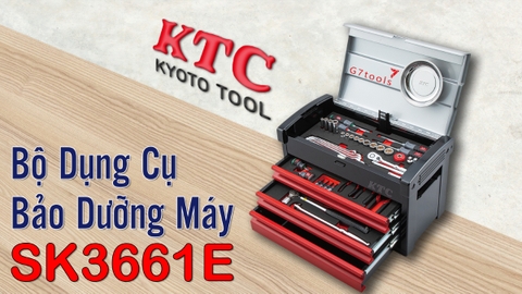 Bộ Dụng Cụ Sửa Chữa KTC SK3661E Gồm 66 Chi Tiết – Bộ Đồ Nghề 3/8