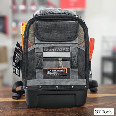 VETO Tech Pac MC Nâu Xám - Ba Lô Dung Tích 18 Lít Gồm 2 Ngăn Cố Định