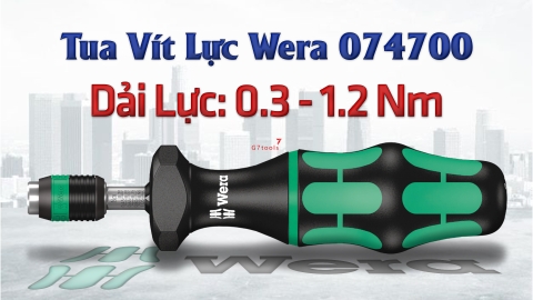 Wera Tua Vít Lực 0.3 - 1.2 Nm Series 7400 Với Đầu Thao Tác Nhanh Rapidaptor 074700