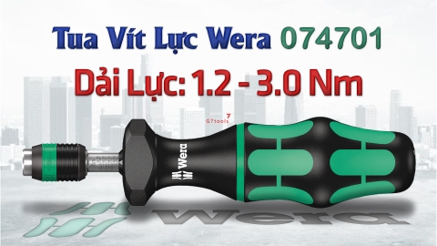 Wera Tua Vít Lực 1.2 - 3.0 Nm Series 7400 Với Đầu Thao Tác Nhanh Rapidaptor 074701
