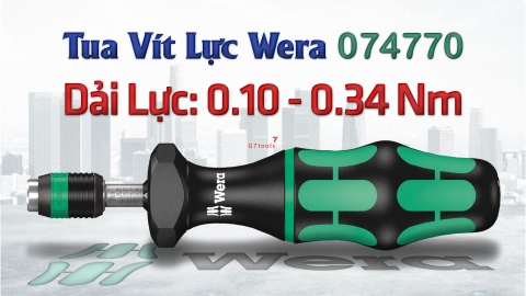 Wera Tua Vít Lực 0.1 - 0.34 Nm Series 7400 Với Đầu Thao Tác Nhanh Rapidaptor 074770