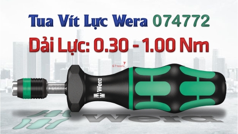 Wera Tua Vít Lực 0.30 - 1.00 Nm Series 7400 Với Đầu Thao Tác Nhanh Rapidaptor 074772