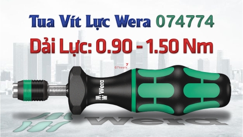 Wera Tua Vít Lực 0.90 - 1.50 Nm Series 7400 Với Đầu Thao Tác Nhanh Rapidaptor 074774