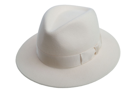 Nón phớt nỉ màu trắng cao cấp hiệu Tonak TN10