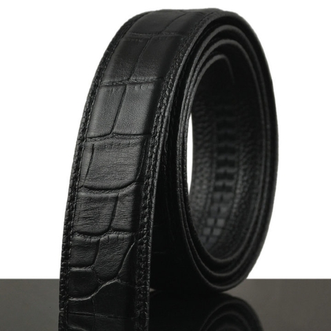 Dây thắt lưng không mặt dập vân cá sấu KG3502