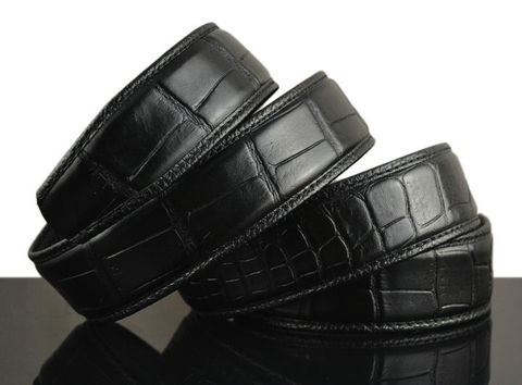 Dây thắt lưng không mặt dập vân cá sấu KG3502
