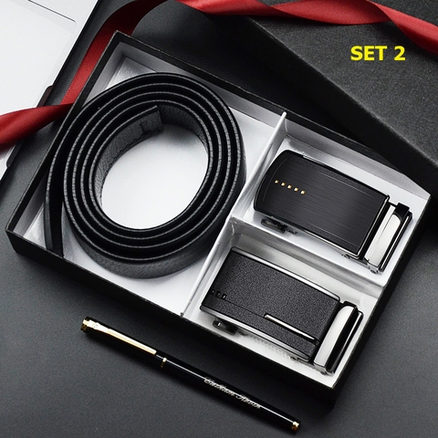 Combo: Dây lưng nam + 2 mặt khóa cao cấp