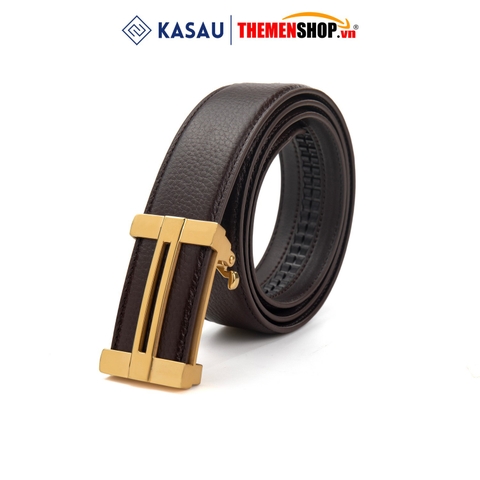 Dây thắt lưng nam khóa tự động hiệu KASAU bản 3.5cm KS02TD35