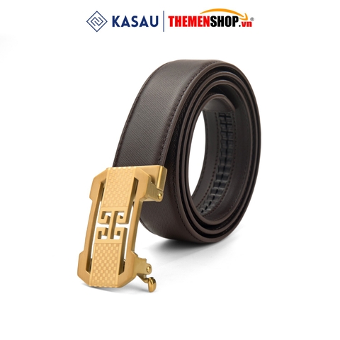 Dây thắt lưng nam khóa tự động hiệu KASAU bản 3.5cm KS03TD35