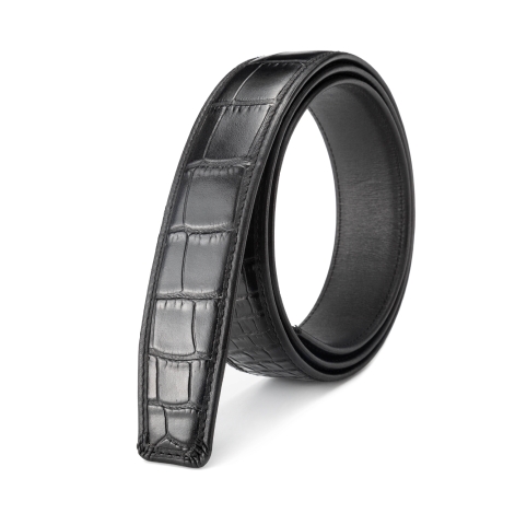 Dây thắt lưng nam da bò dập vân cá sấu KG3501