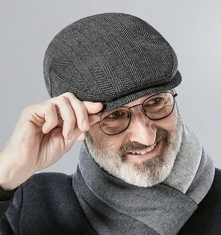 Mũ beret nam trung niên đẹp thu đông BR099