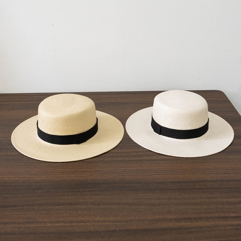 Mũ cói đi biển dáng tròn phong cách thời trang TMP05