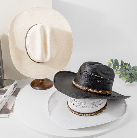 Mũ rơm nam phong cách cao bồi Mỹ đẹp MP059