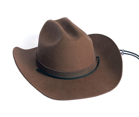 Mũ phớt cao bồi Mỹ viền da sang trọng MP060