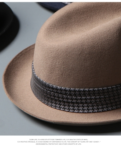 Mũ phớt nam lông cừu cao cấp hiệu MrDuck MP032