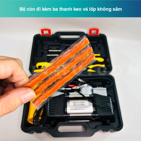 Bộ bơm vá lốp xe 12V