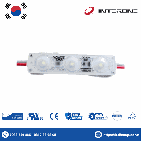 LED Module 3 bóng Interone-HSP-1W-10000K