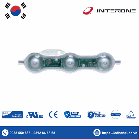 LED Module 3 bóng Interone-Z3U-V05-G-A7-072-1-SS2835