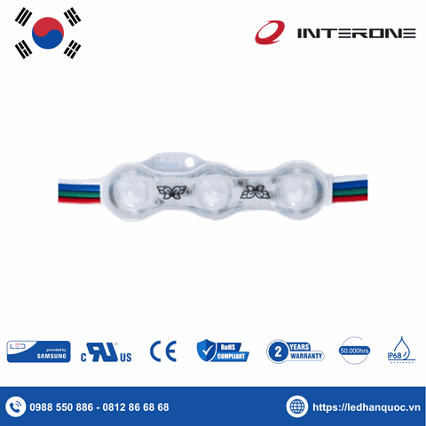 LED Module 3 bóng Interone-Z3U-V5F-F-A6-072-1-SS2835
