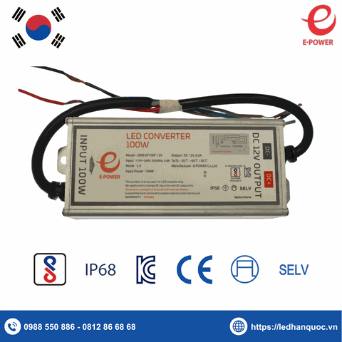 Nguồn Hàn Quốc E-Power 12V 100W