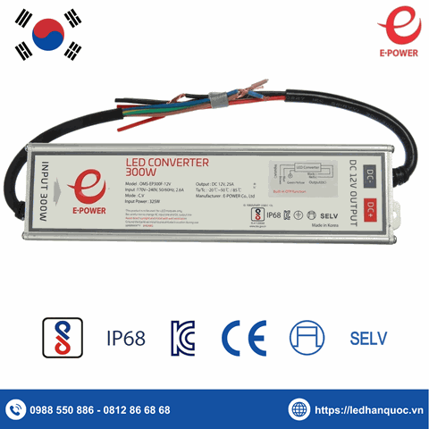Nguồn Hàn Quốc E-Power 12V 300W