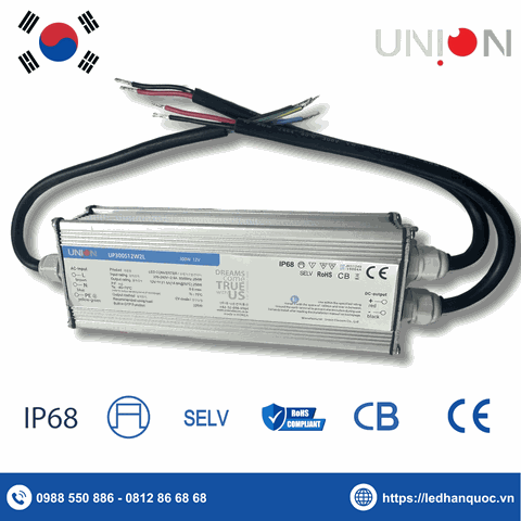 Nguồn Hàn Quốc Union 12V 300W