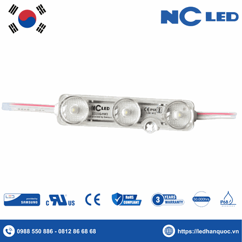 LED Module 3 bóng NC-ECO3S-HW3-12000K (chip LED Samsung)