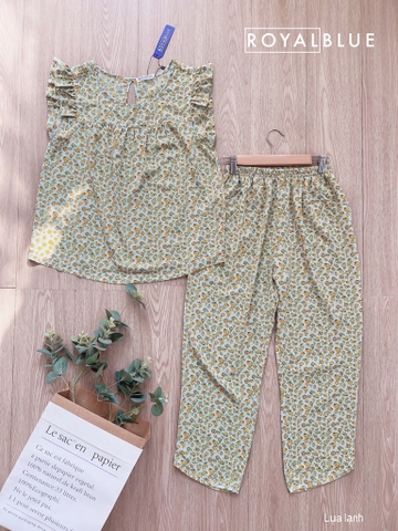 Ngố cánh tiên xanh ngọc hoa vàng