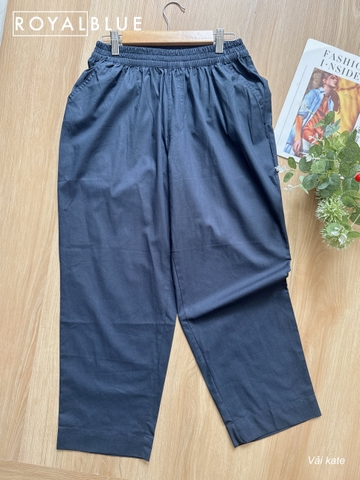 Quần Suông ống rộng phong cách dễ thương, Kate xanh đen