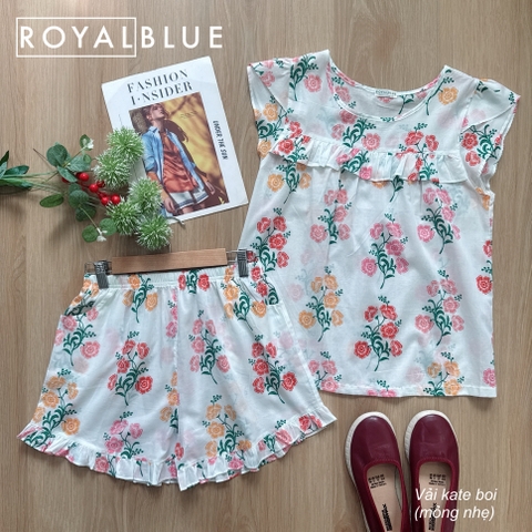 Đùi tay phồng kate boi, vải mỏng (cân nhắc đặt hàng), bông hoa