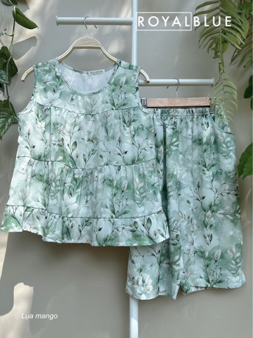 Lửng bèo tầng mango hoa xanh trắng