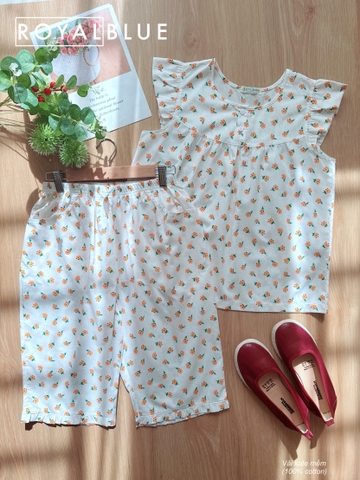 Lửng cánh tiên cotton nút, hoa cam