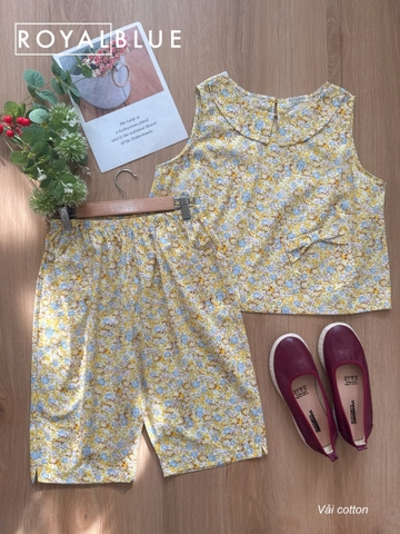 Lửng cổ bèo cotton xinh, vàng nhí