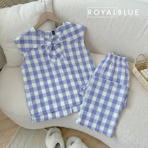Ngố sát tay kate sọc, karo tím
