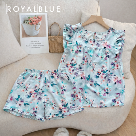 Đùi cánh tiên mango, hoa tím xanh