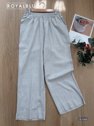 Quần suông kate ống rộng kiểu basic