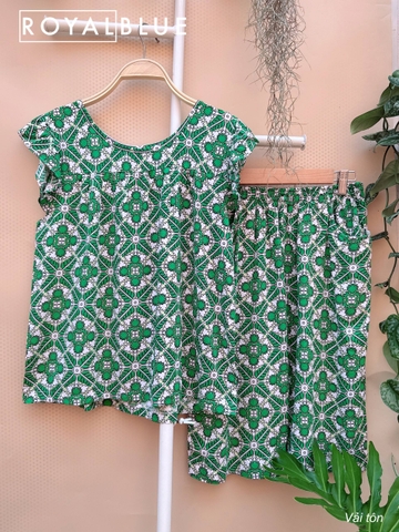 Lửng cánh tiên tôn hoa văn xanh